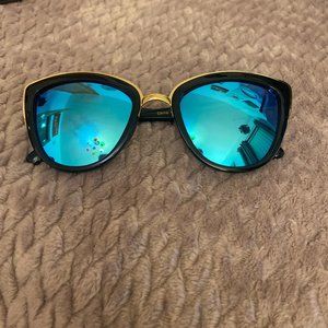 Blue Reflected Sunglasses